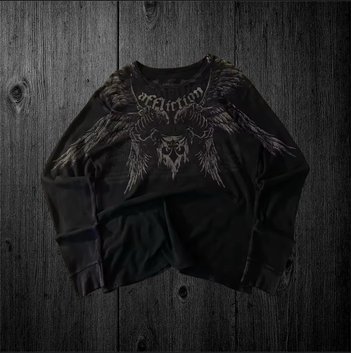 “Affliction” Black LongSleeve T