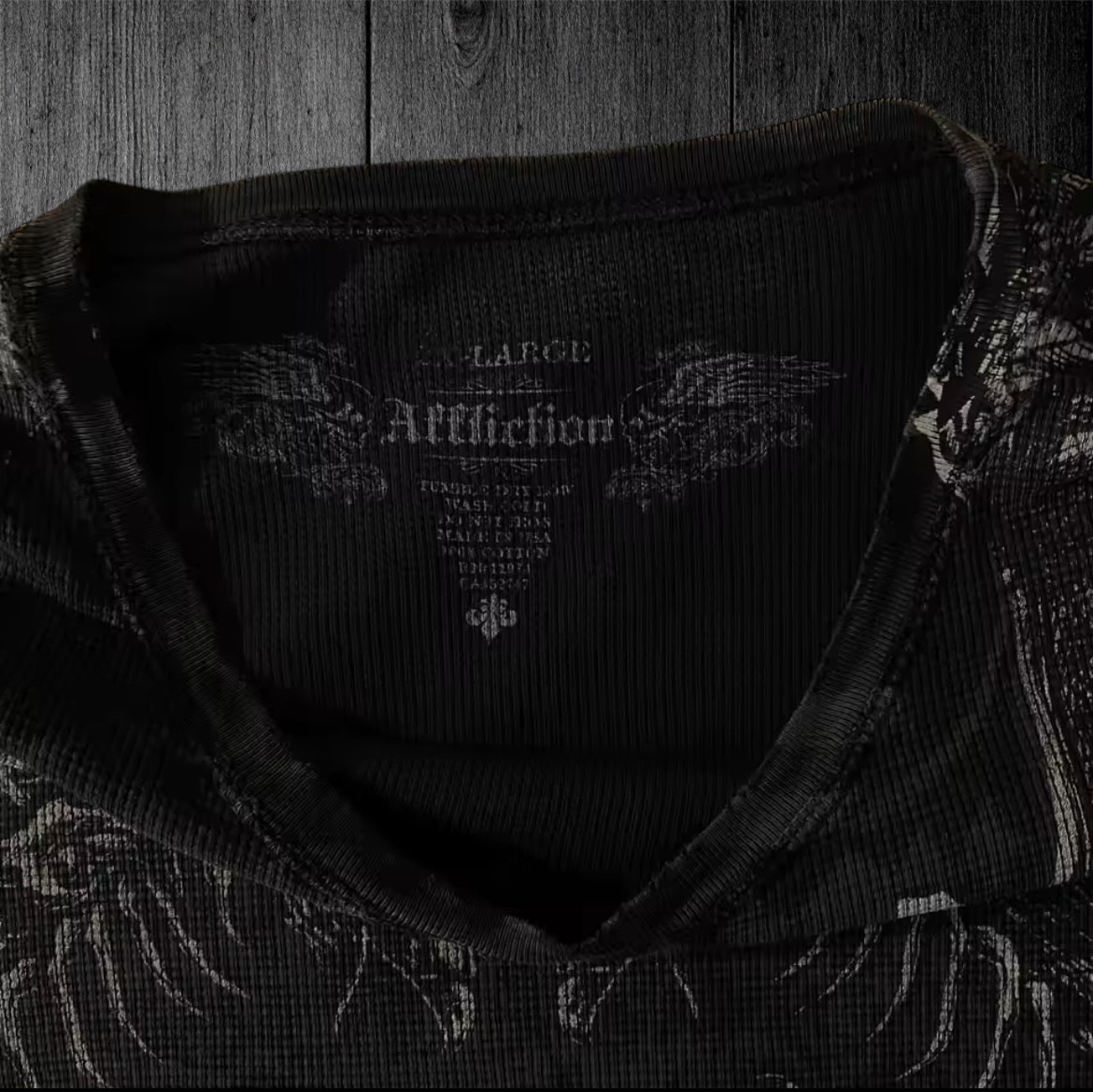 “Affliction” Black LongSleeve T