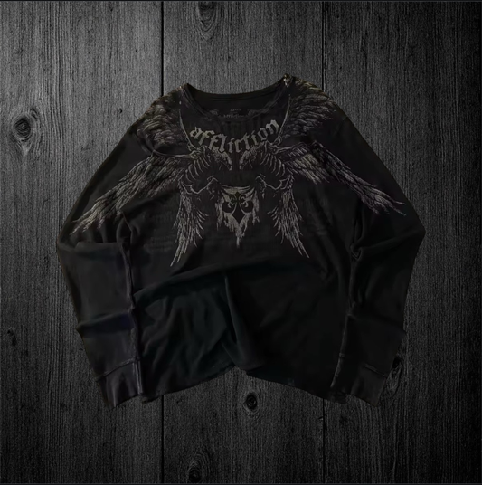 “Affliction” Black LongSleeve T
