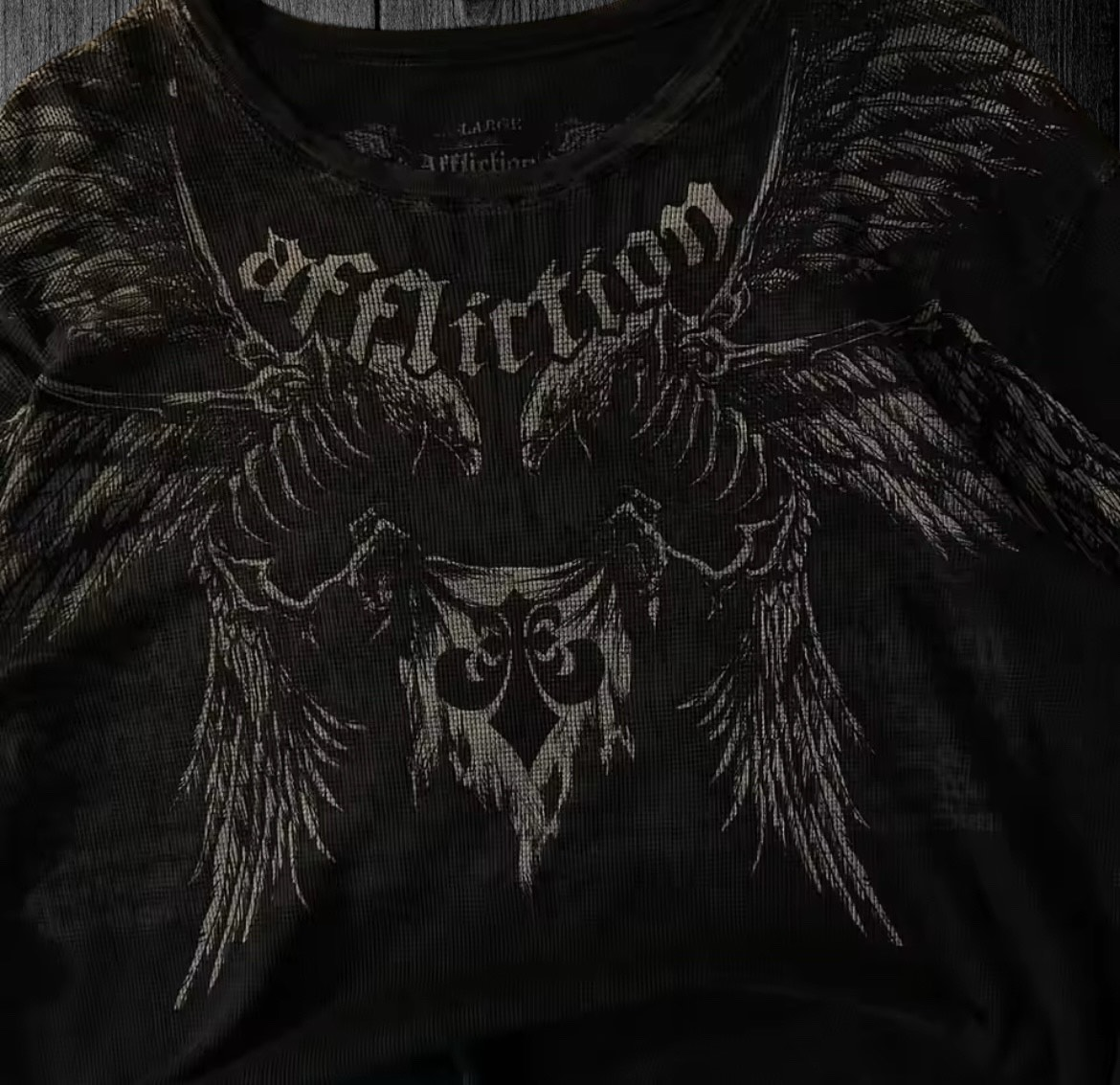 “Affliction” Black LongSleeve T