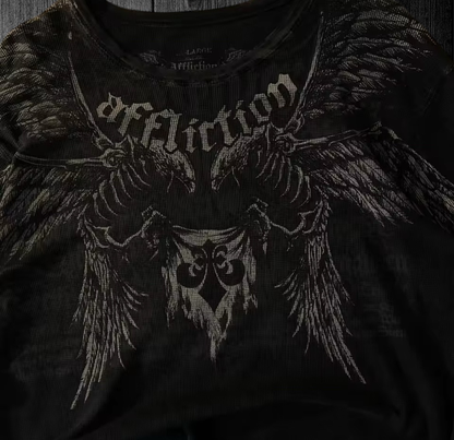 “Affliction” Black LongSleeve T