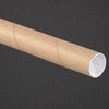 1.5" x 18" Kraft Mailing Tubes with Caps Case 50pcs